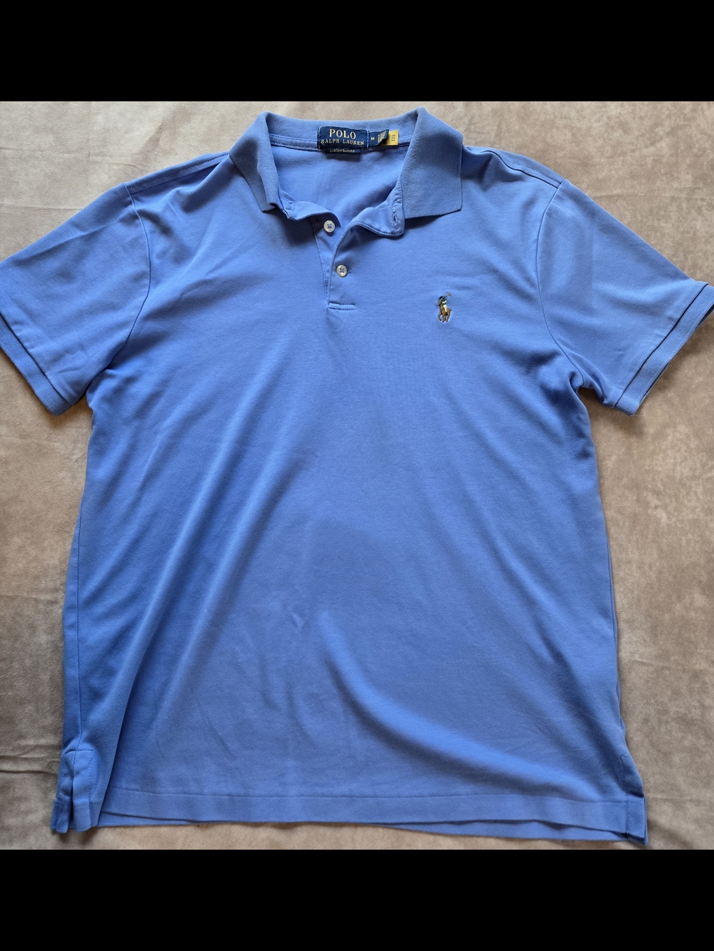 Womens Ralph Lauren Polo Top Golf Summer Classic SzM Blue